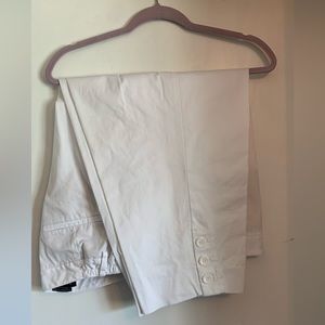 Talbots Perfect Skimmers White Plus-Size Capri Pants